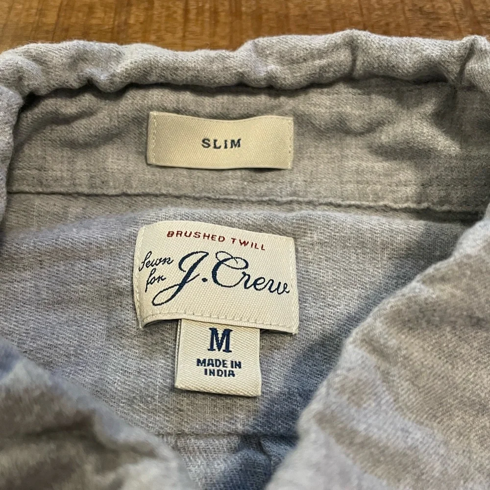 J. Crew Brushed Twill Slim Fit Button Down Shirt
